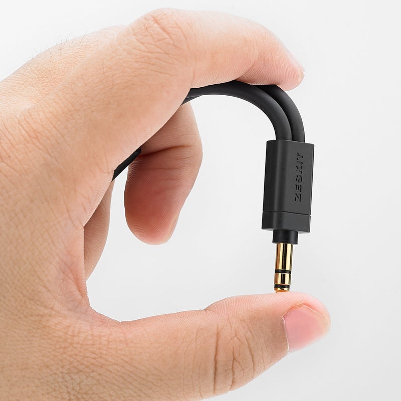 Zeskit 3.5mm Jack Stereo Audio Splitter Y Cable for Connecting 2 Earphones Headphones to iPhone iPad Switch and More - Image 2